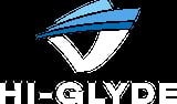 Hi-Glyde logo with blue checkmark and swoosh design above company name